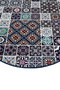 Mijölnir Carres Bleus Alfombrilla de baño 80 cm Multicolor